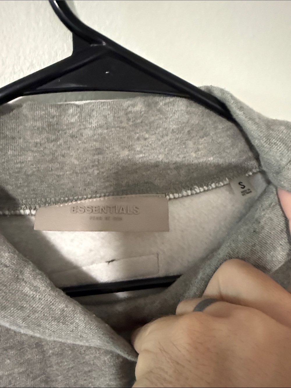 Essentials Grey Crewneck Sweatshirt - Picture 2 of 3